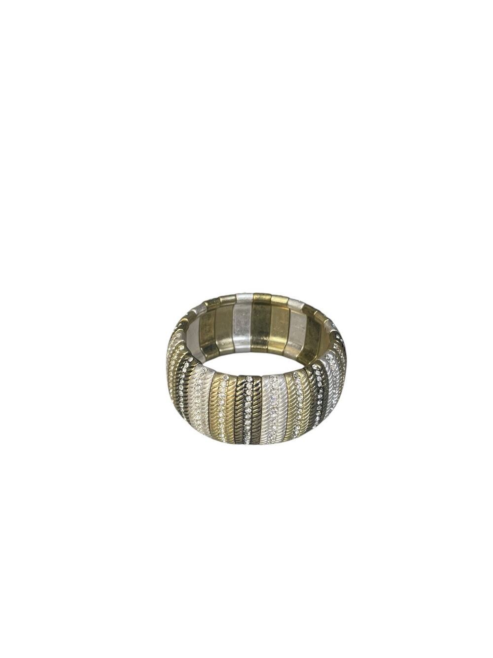 Unbranded Wide Cuff Multi Textured Stretch Bracelet